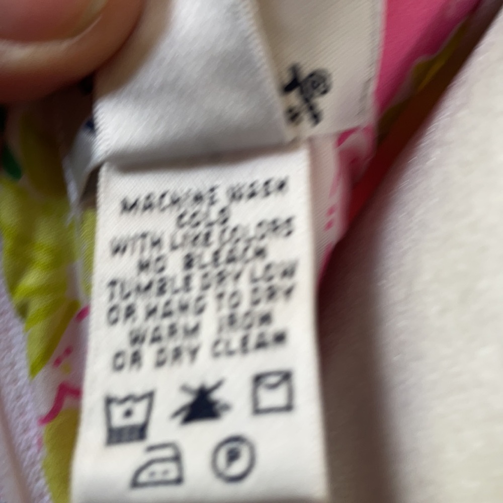 Lilly Pulitzer Pink Orange Yellow Patchwork Strapless Dress - Picture 8 of 11